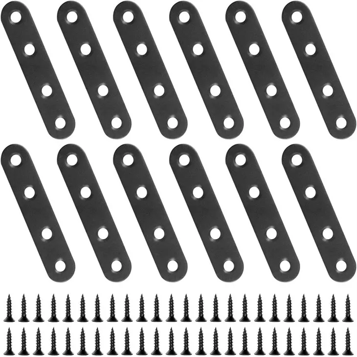 Rostfritt Rak Platt Metall Brace Bracket